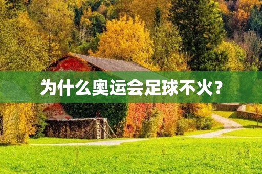 为什么奥运会足球不火？