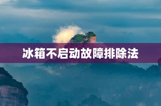 冰箱不启动故障排除法 冰箱不启动故障排除法