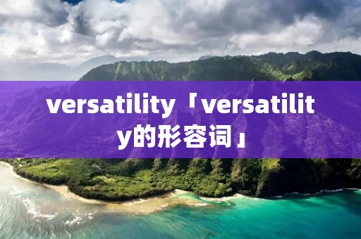 versatility「versatility的形容词」