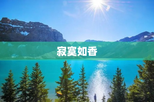 寂寞如香:一个人的孤独之旅 寂寞如香:一个人的孤独之旅