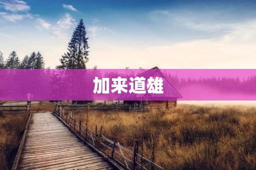 加来道雄:日本电影史上的传奇 加来道雄:日本电影史上的传奇