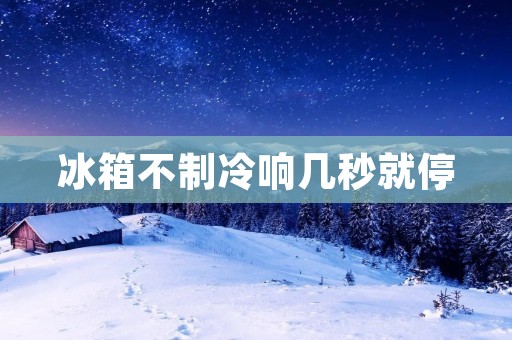 冰箱不制冷响几秒就停：详细解决方法