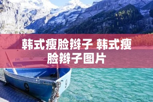 韩式瘦脸辫子 韩式瘦脸辫子图片