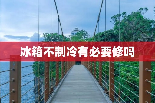 冰箱不制冷有必要修吗
