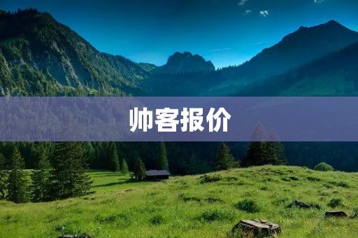 帅客报价:如何选择适合自己的帅**务? 帅客报价:如何选择适合自己的帅**务?