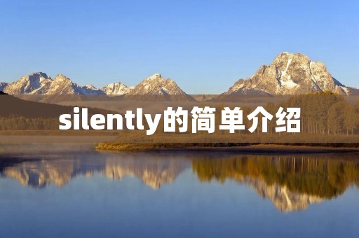 silently的简单介绍 silently的简单介绍
