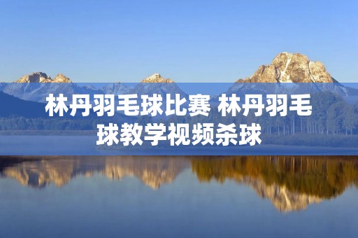 林丹羽毛球比赛 林丹羽毛球教学视频杀球