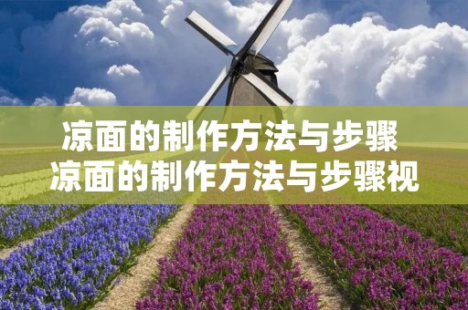 凉面的制作方法与步骤 凉面的制作方法与步骤视频 商用