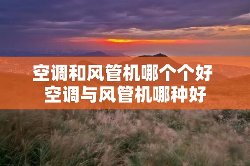空调和风管机哪个个好 空调与风管机哪种好
