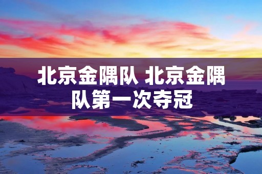 北京金隅队 北京金隅队第一次夺冠