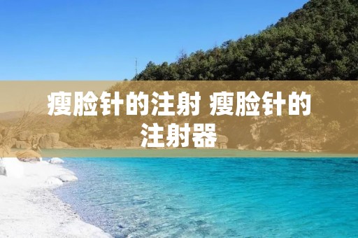 瘦脸针的注射 瘦脸针的注射器