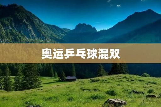 奥运乒乓球混双：中国队夺得金牌