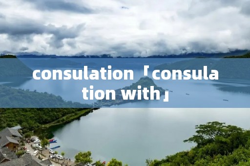 consulation「consulation with」 consulation「consulation with」