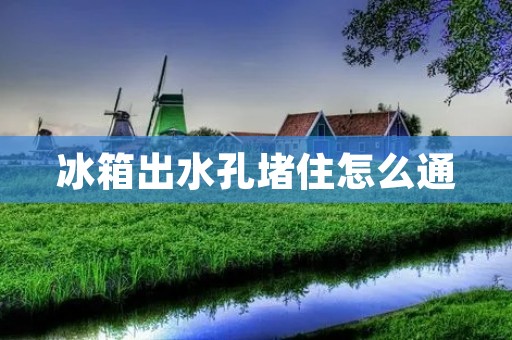 冰箱出水孔堵住怎么通 冰箱出水孔堵住怎么通