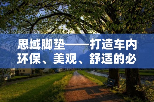 思域脚垫——打造车内环保、美观、舒适的必备配件 思域脚垫——打造车内环保、美观、舒适的必备配件