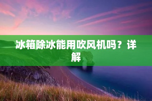 冰箱除冰能用吹风机吗？详解