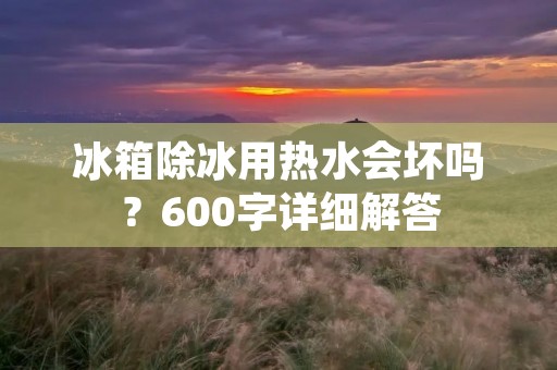 冰箱除冰用热水会坏吗?600字详细解答 冰箱除冰用热水会坏吗?600字详细解答