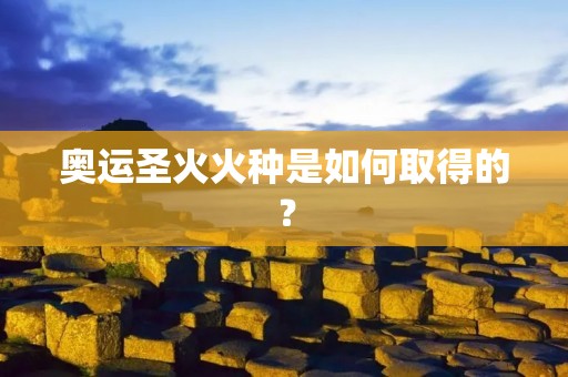 奥运圣火火种是如何取得的? 奥运圣火火种是如何取得的?