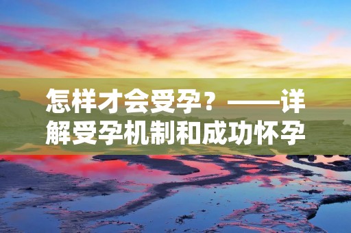 怎样才会受孕?——详解受孕机制和成功怀孕的要点 怎样才会受孕?——详解受孕机制和成功怀孕的要点