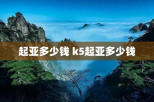 起亚多少钱 k5起亚多少钱