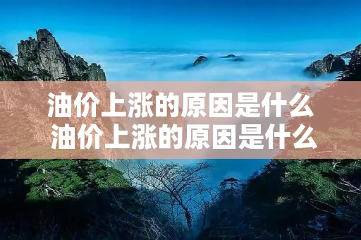 油价上涨的原因是什么 油价上涨的原因是什么引起的