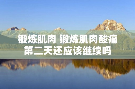 锻炼肌肉 锻炼肌肉酸痛第二天还应该继续吗
