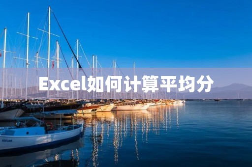 Excel如何计算平均分