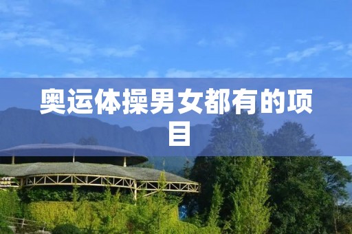 奥运体操男女都有的项目:艺术体操 奥运体操男女都有的项目:艺术体操