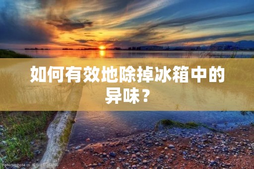 如何有效地除掉冰箱中的异味? 如何有效地除掉冰箱中的异味?