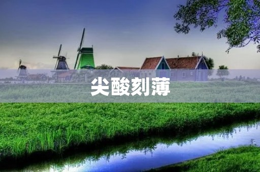 尖酸刻薄:伤人还伤己 尖酸刻薄:伤人还伤己