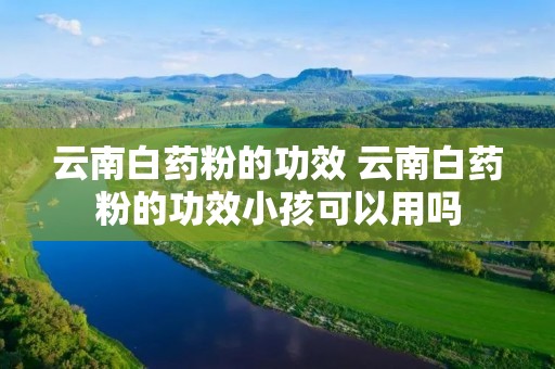 云南白药粉的功效 云南白药粉的功效小孩可以用吗