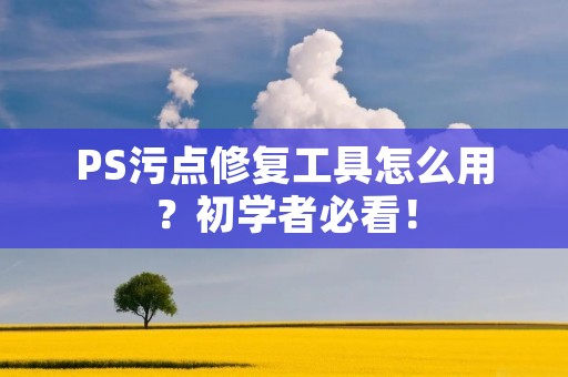 PS污点修复工具怎么用?初学者必看!