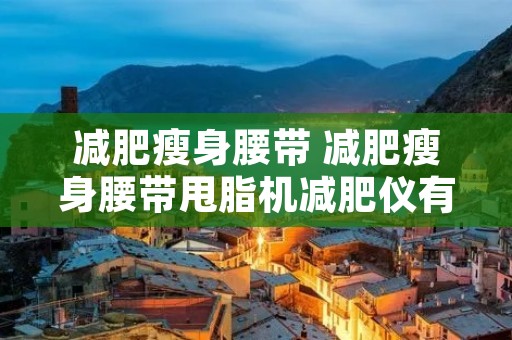 减肥瘦身腰带 减肥瘦身腰带甩脂机减肥仪有用吗