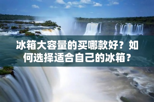 冰箱大容量的买哪款好？如何选择适合自己的冰箱？