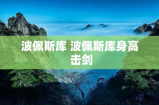 波佩斯库 波佩斯库身高 击剑