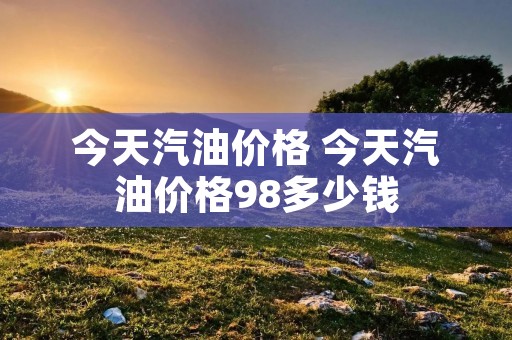 今天汽油价格 今天汽油价格98多少钱 今天汽油价格 今天汽油价格98多少钱
