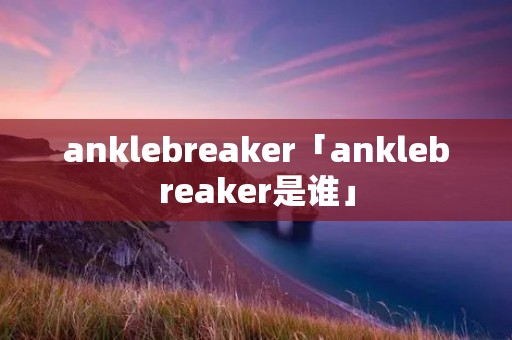 anklebreaker「anklebreaker是谁」
