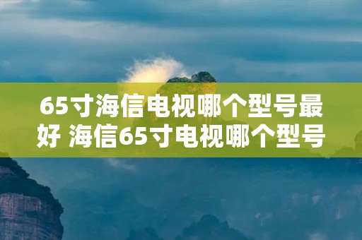 65寸海信电视哪个型号最好 海信65寸电视哪个型号比较好