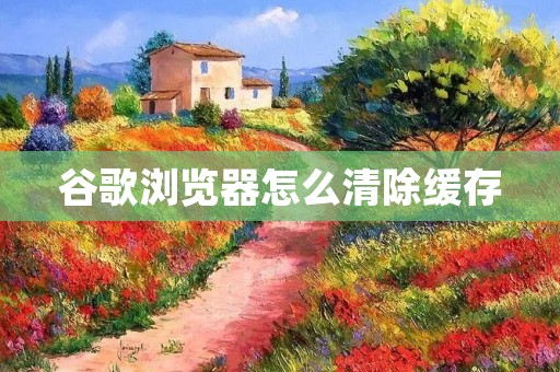 谷歌浏览器怎么清除缓存