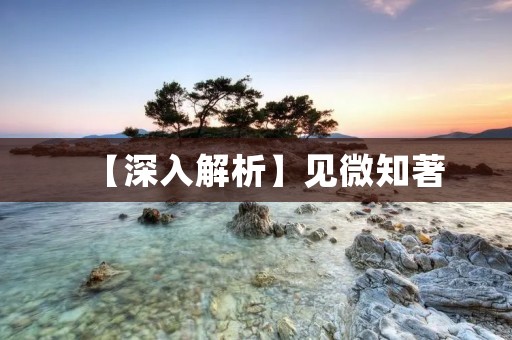 【深入解析】见微知著：细节决定成败