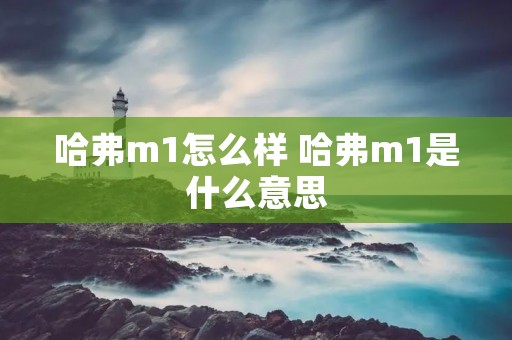 哈弗m1怎么样 哈弗m1是什么意思 哈弗m1怎么样 哈弗m1是什么意思