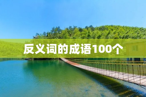 反义词的成语100个