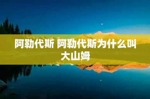 阿勒代斯 阿勒代斯为什么叫大山姆