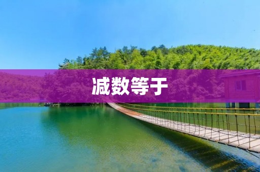 减数等于：如何理解减法中的关键概念