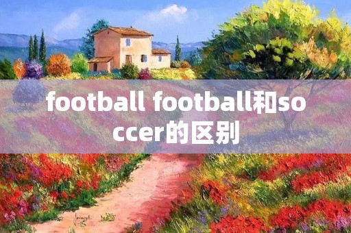 football football和soccer的区别