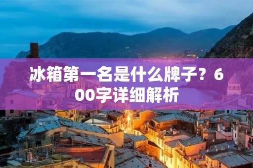 冰箱第一名是什么牌子？600字详细解析