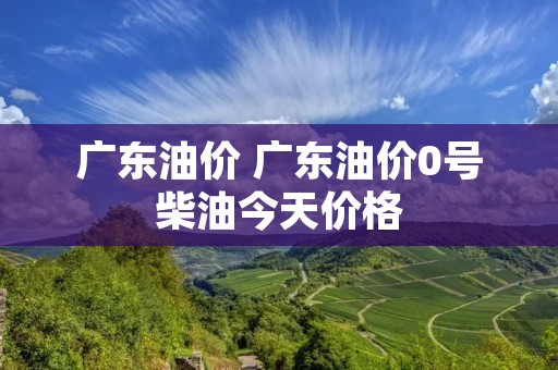 广东油价 广东油价0号柴油今天价格