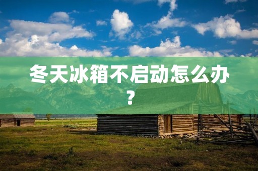 冬天冰箱不启动怎么办? 冬天冰箱不启动怎么办?