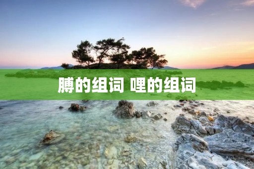 膊的组词 哩的组词