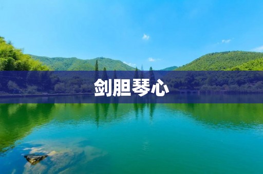 剑胆琴心：一部跨越时空的经典武侠小说